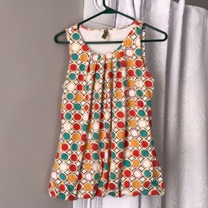 Pleaded front, tank top